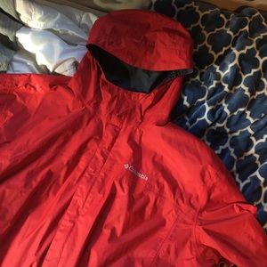 Red waterproof Columbia